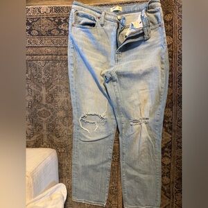 Madewell High rise slim crop boy jean